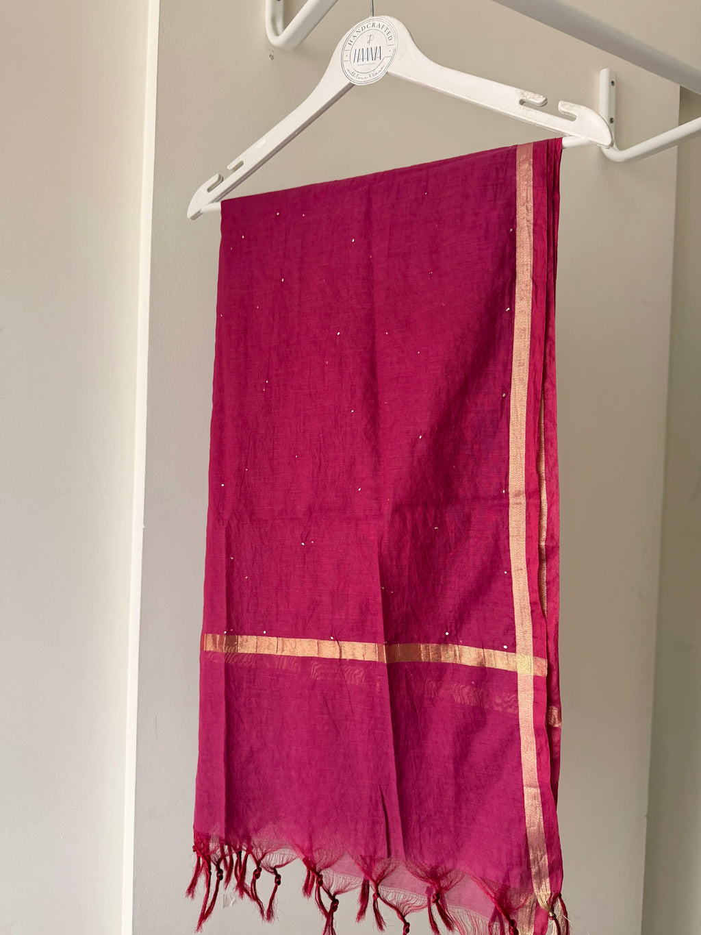 Berry Bloom Chanderi silk Chikankari Suit Set