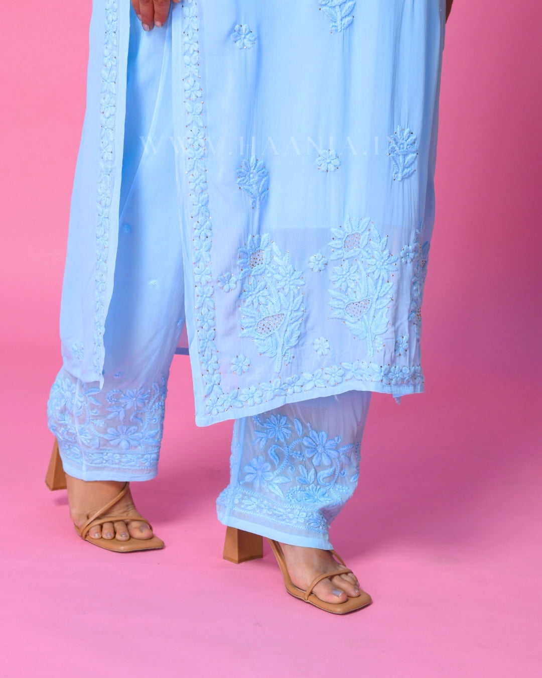 Lemon Sorbet Chikankari Suit Set