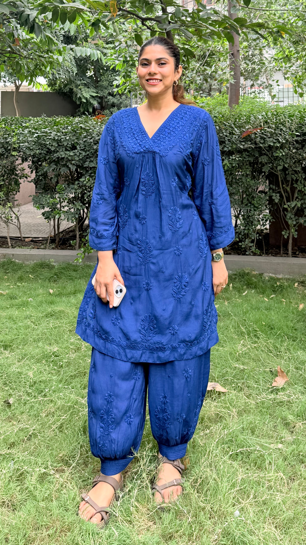 Am to PM Edit in Solid Blue