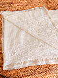 Handcrafted Chikankari Chanderi Dupatta with Mukaish embellishments