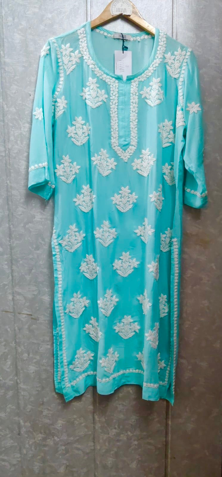 Handcrafted Chikanakari Pure Heavy 3D Modal Cotton Kurta