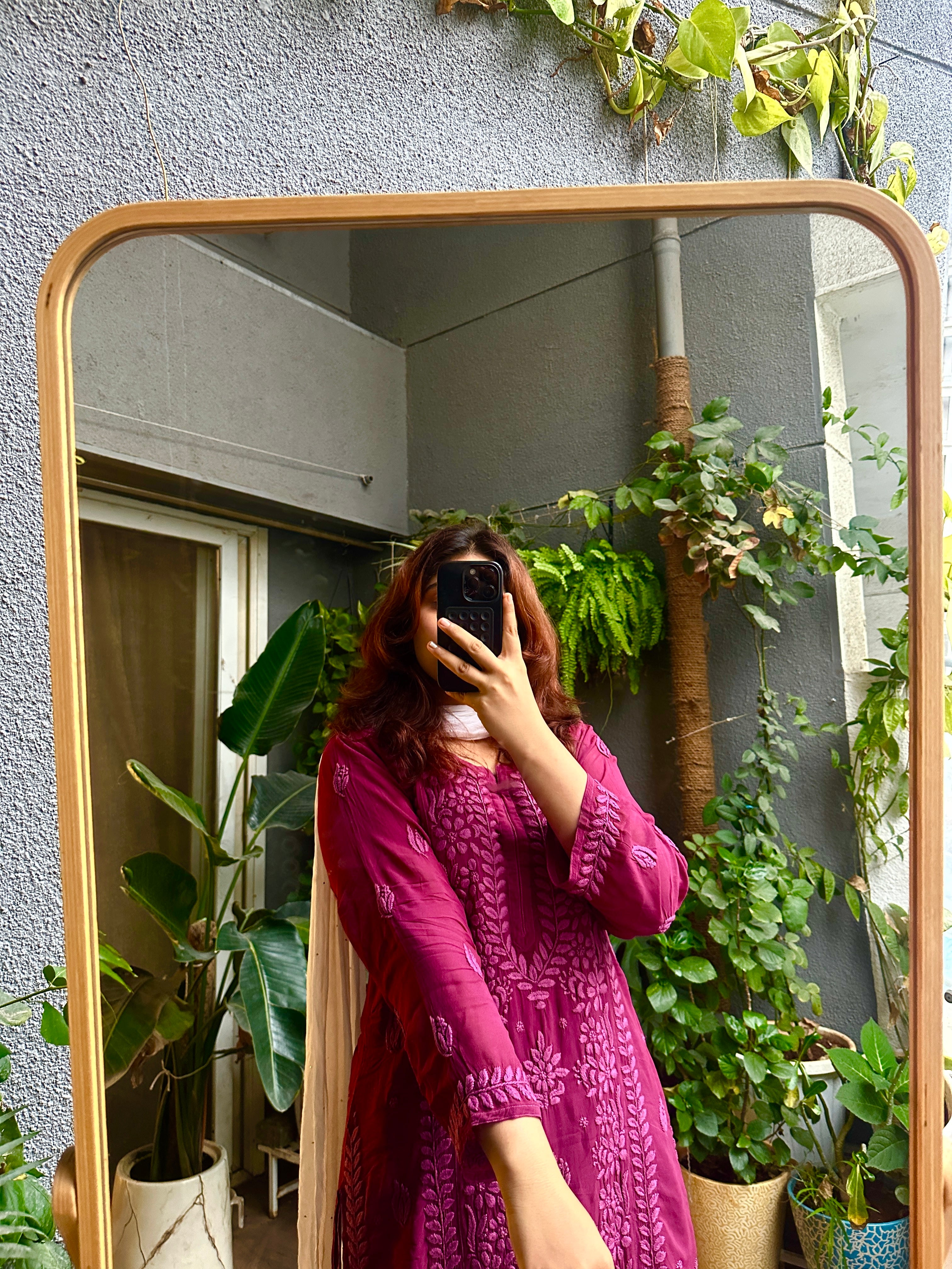 Ziva Viscose Chikankari Kurti