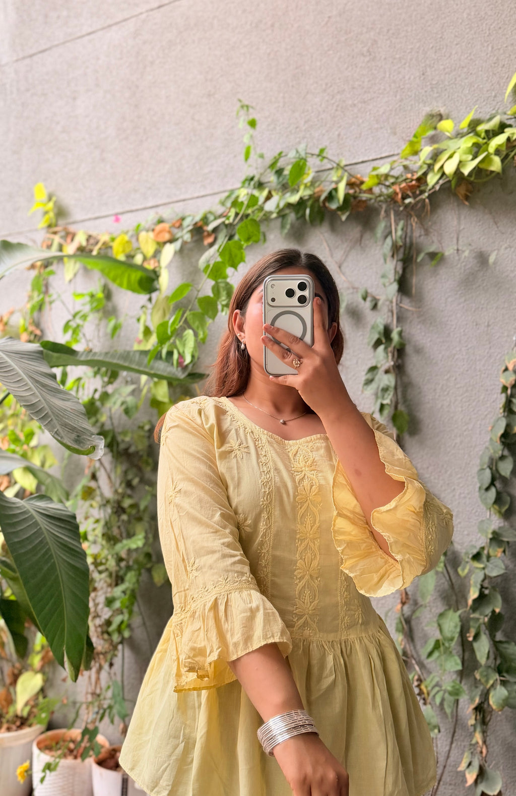 Zuni Handcrafted Chikankari short Kurti