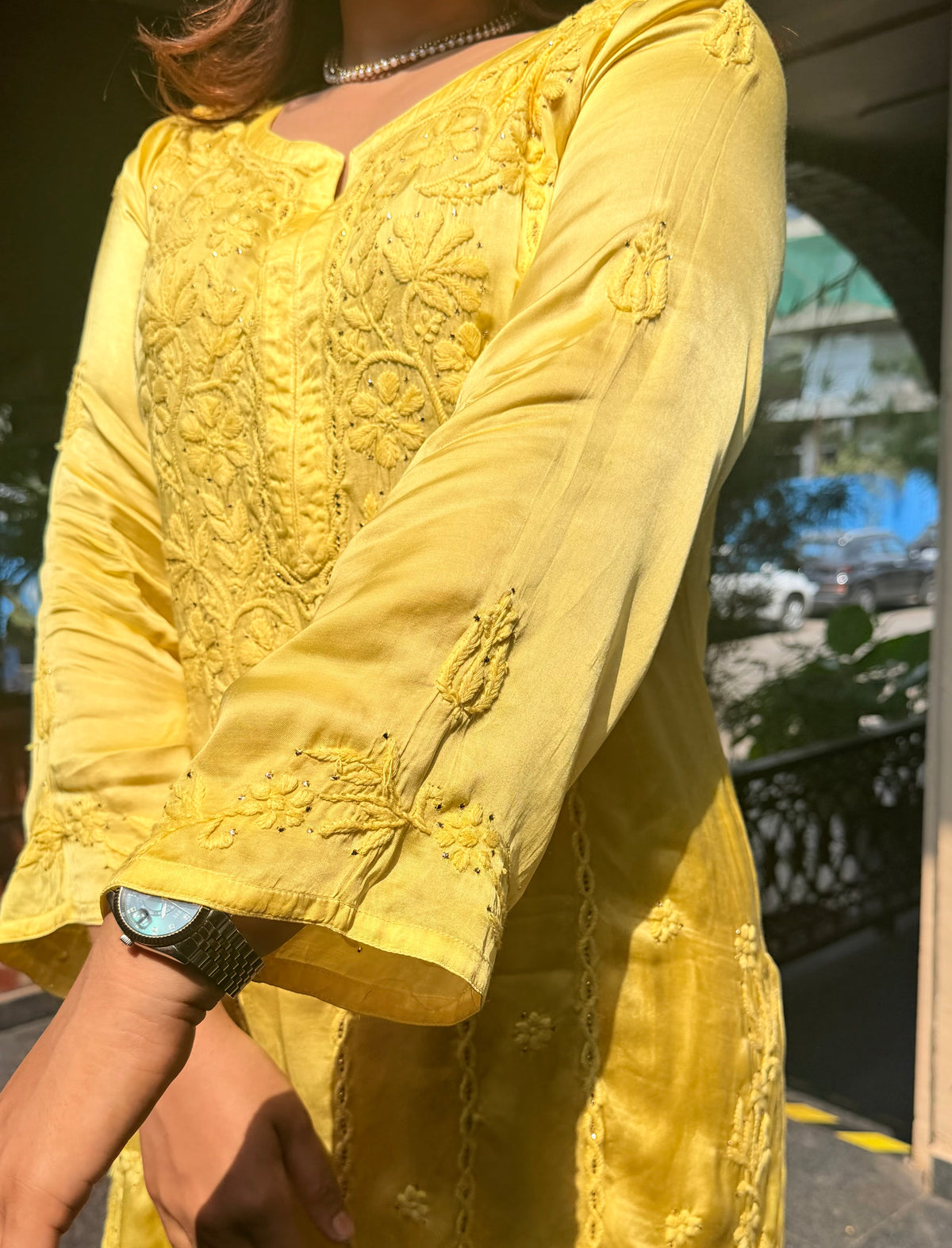 Nazar Battu Inspired Modal Silk Suit Set