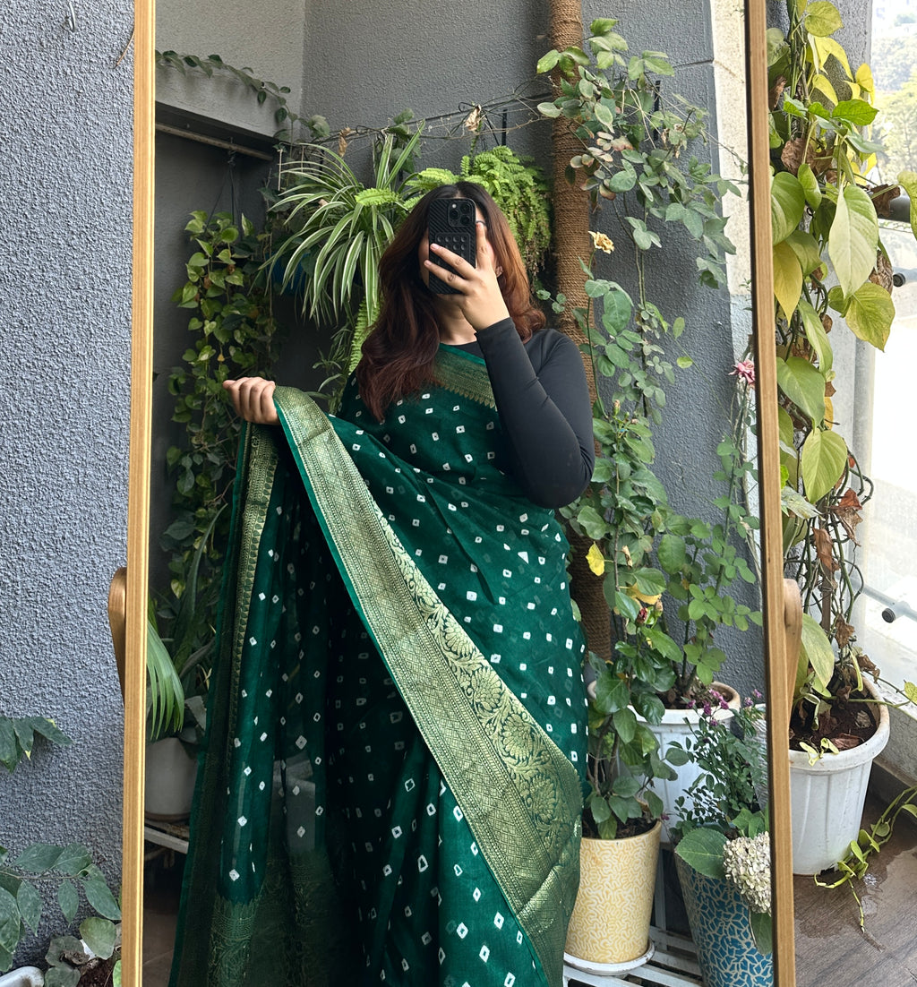 Authentic Bandhani Saree