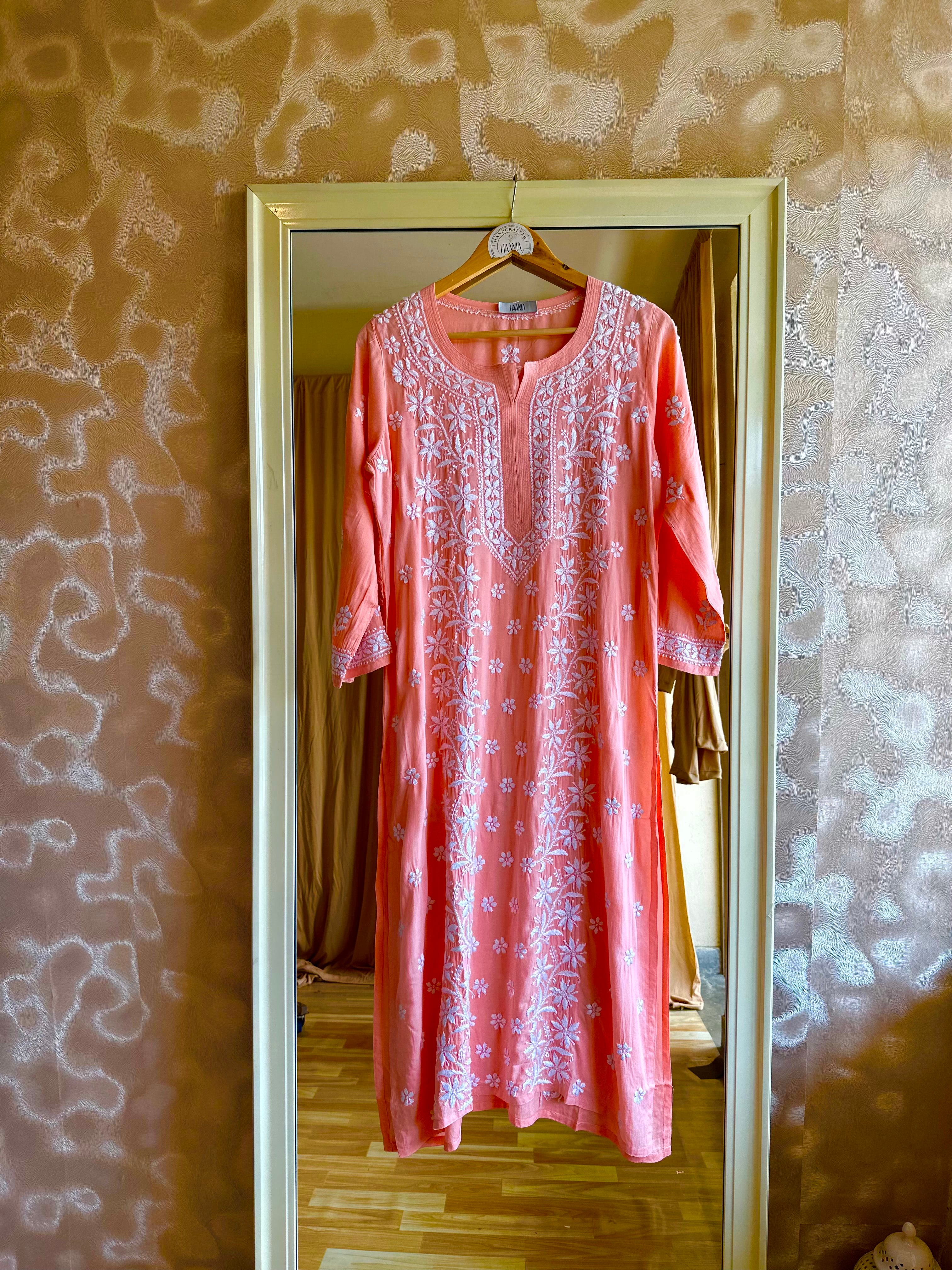 Handcrafted Chikankari Pure Buttery Soft Modal Cotton Kurta