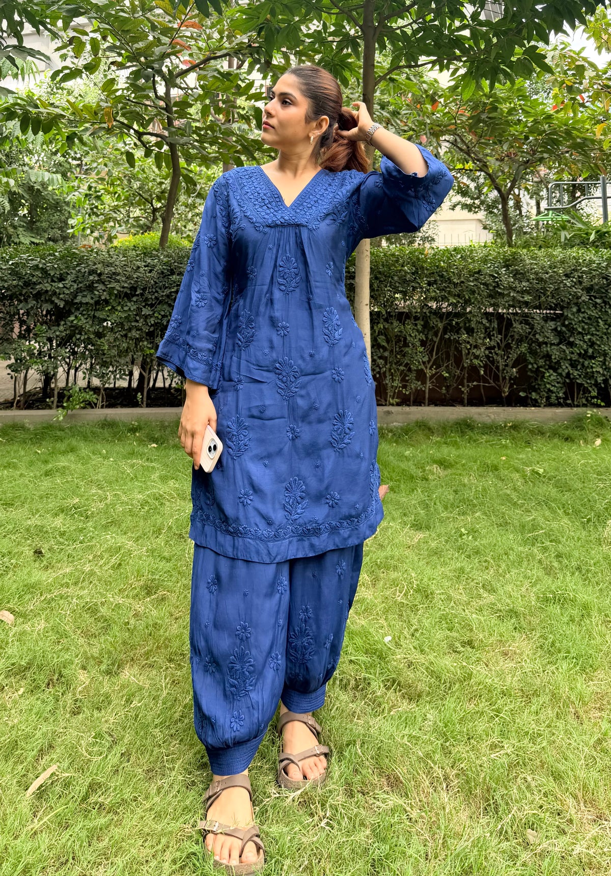 Am to PM Edit in Solid Blue