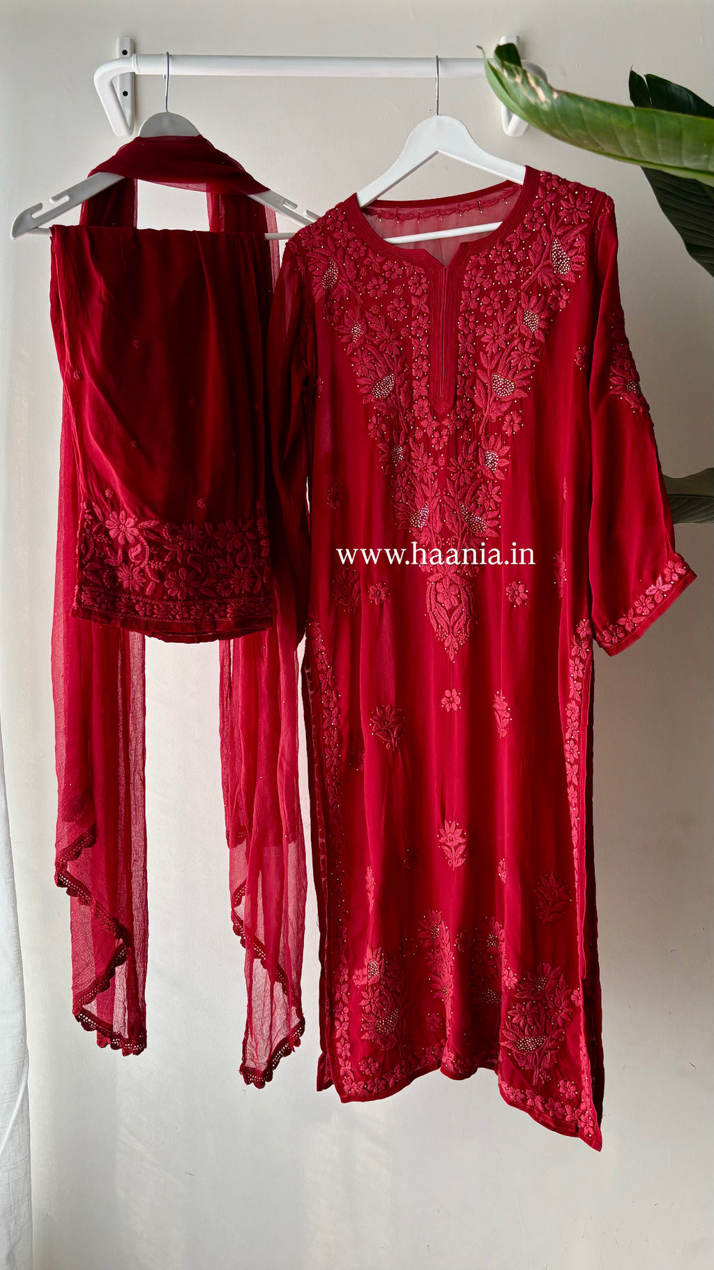 Kumkum Inspired Chikankari Suit Set
