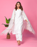Jasmine Handcrafted Chikankari Chanderi Suit Set
