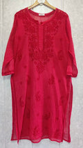 Handcrafted Chikankari Premium Kota Kurta