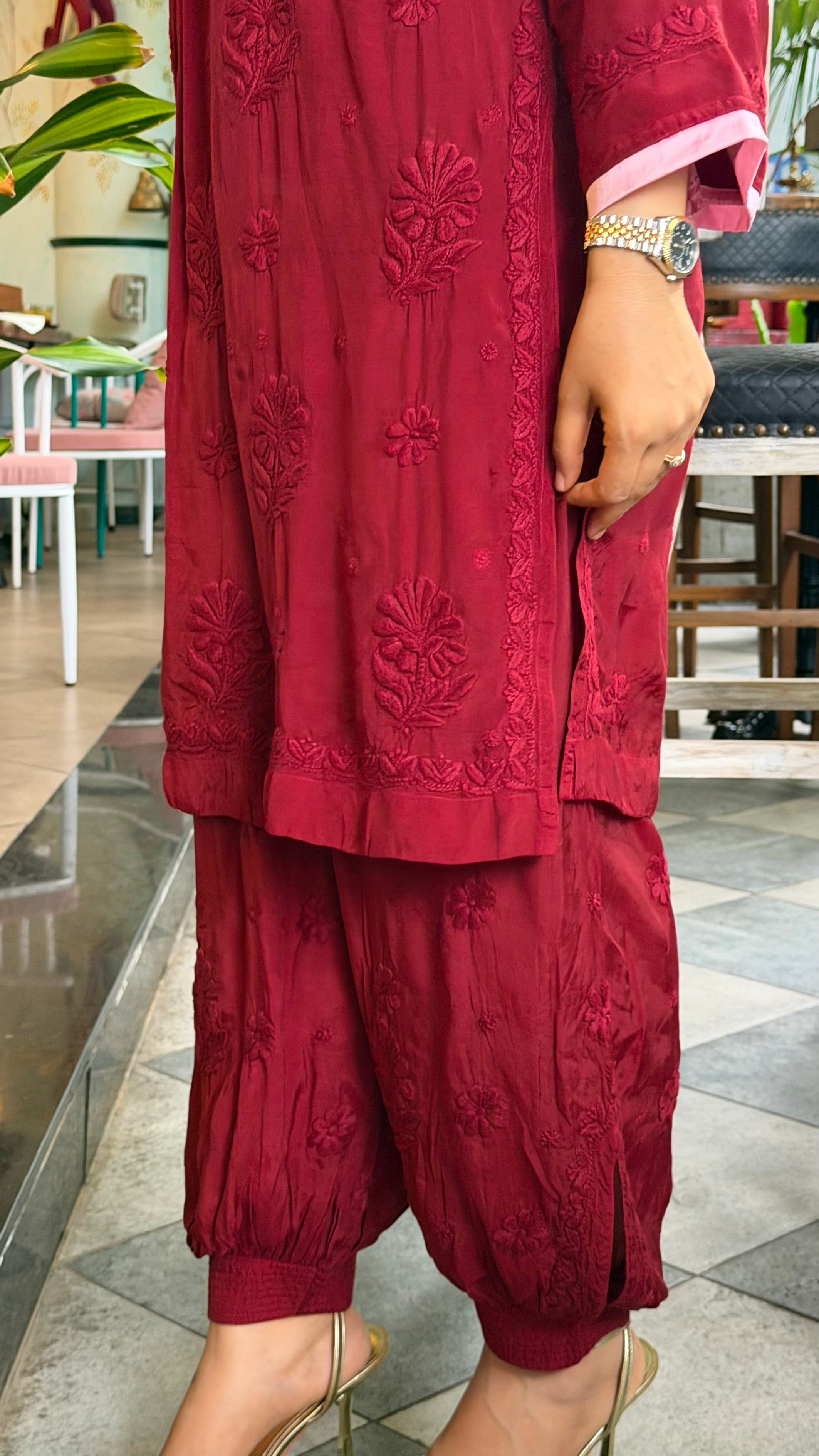 Marooned in Love Chikankari Suit Set