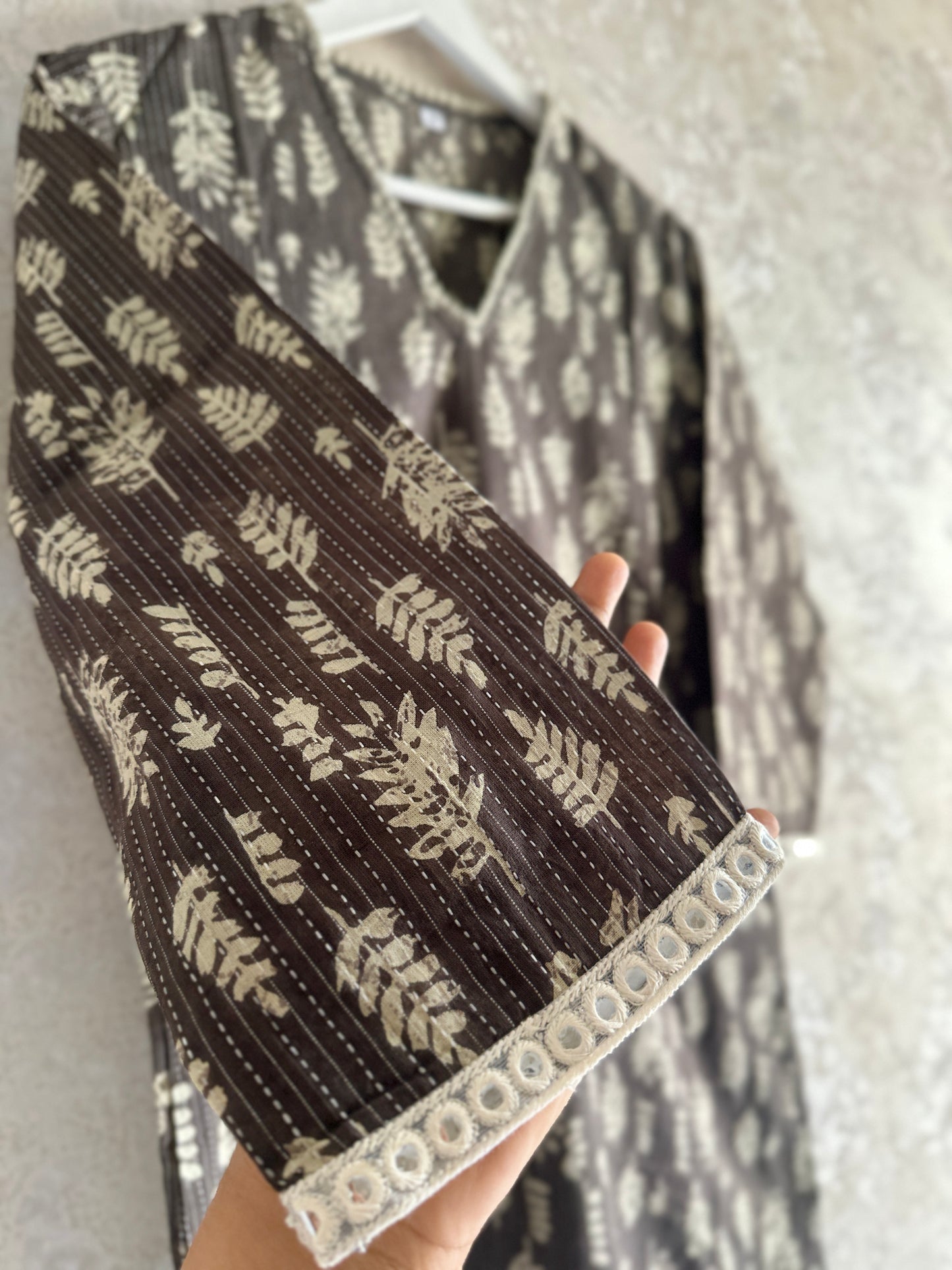 Authentic Handblock printed Jaipuri 3 piece set