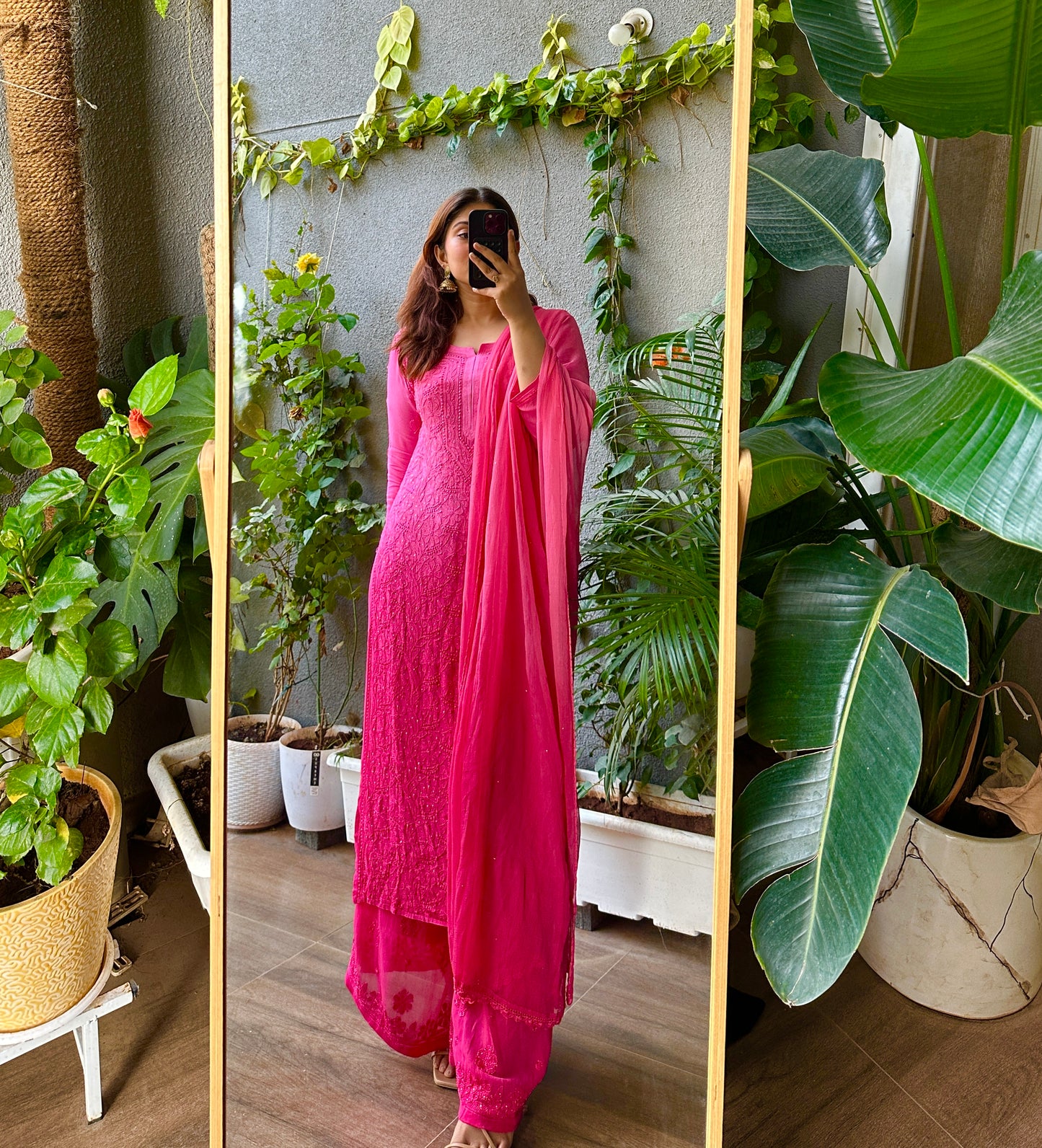 Gulabo Heavy Jaal Chikankari Suit Set