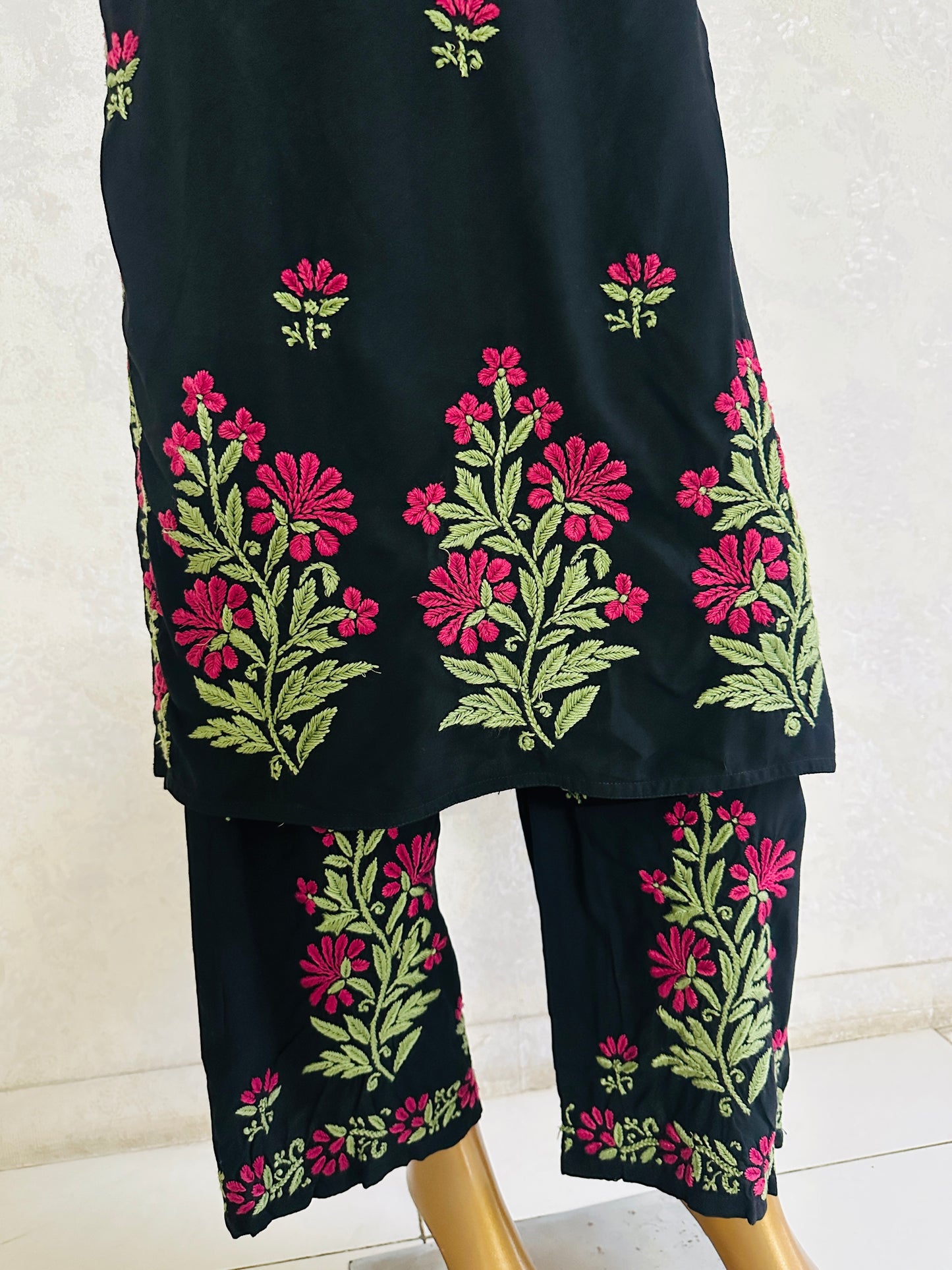 Not So Basic Black Chikankari Suit set