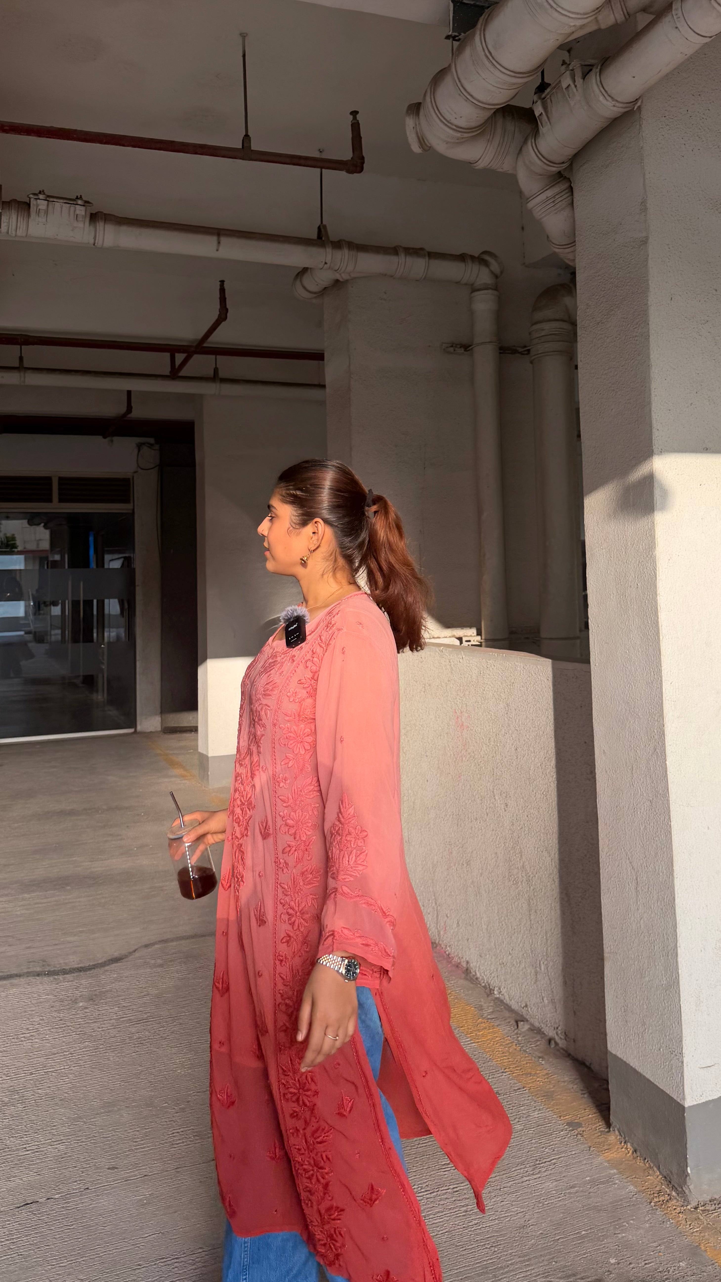 Amara Ombré Chikankari Kurta