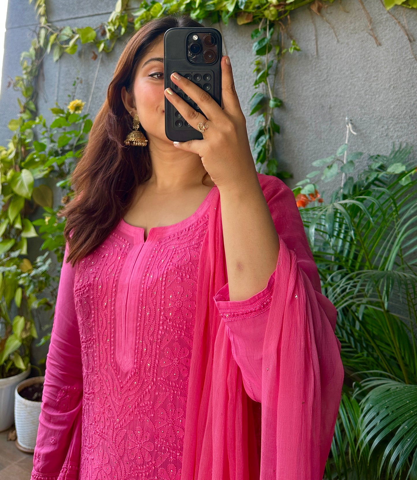 Gulabo Heavy Jaal Chikankari Suit Set