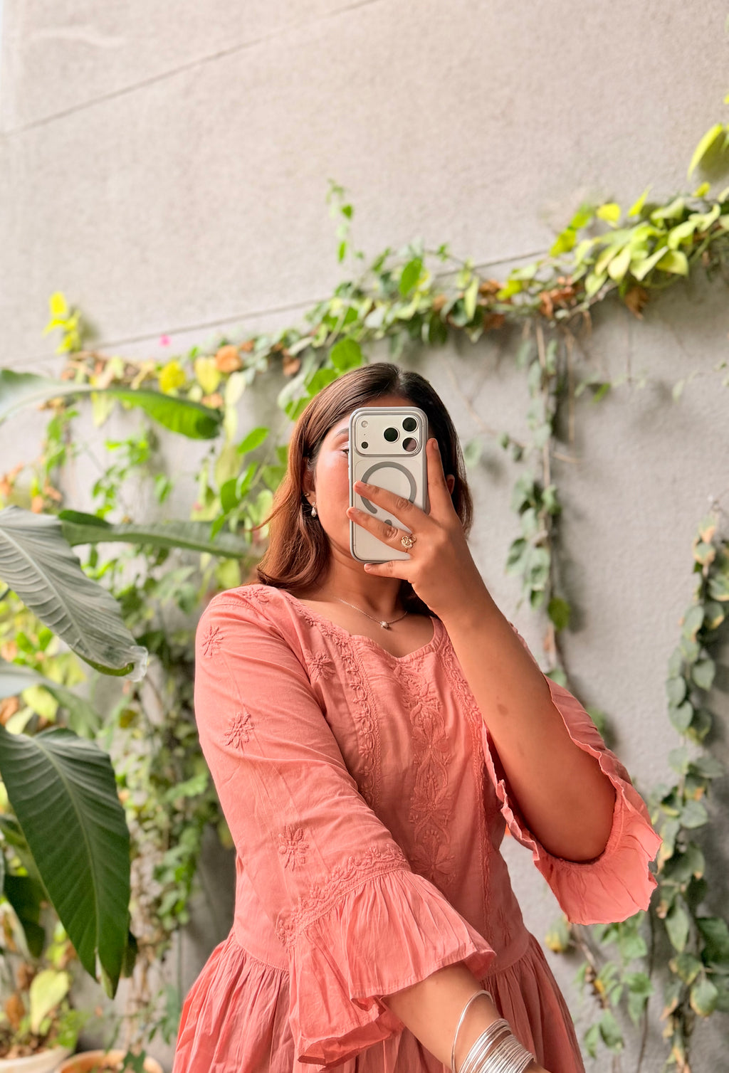 Zuni Handcrafted Chikankari short Kurti