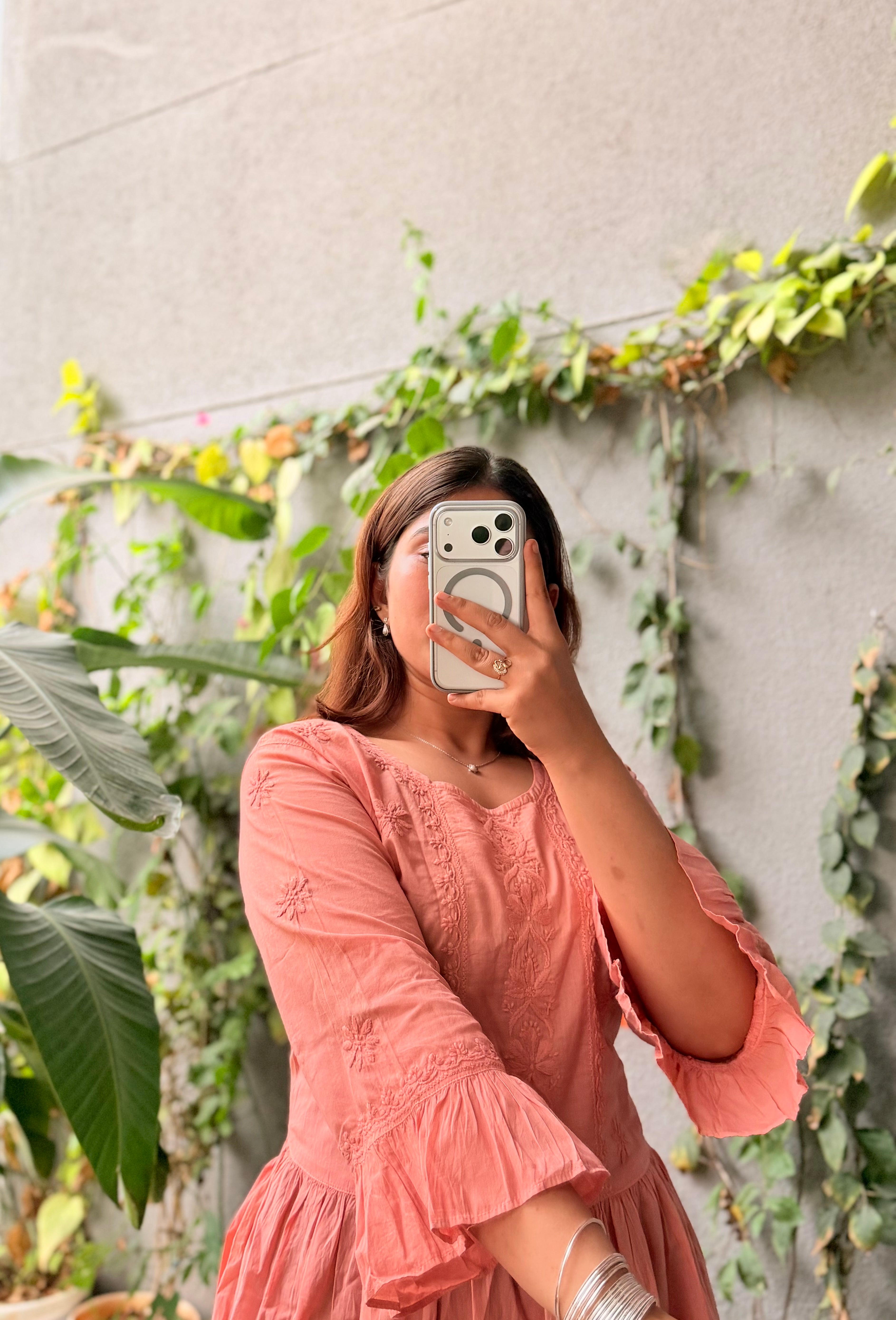 Zuni Handcrafted Chikankari short Kurti