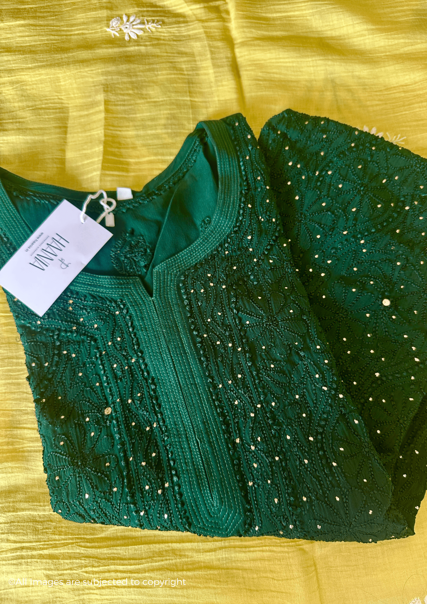 Handcrafted Chikankari Premium Viscose Long Kurta