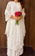 Chand Muslin Pearl & Cutdana Chikankari Suit Set