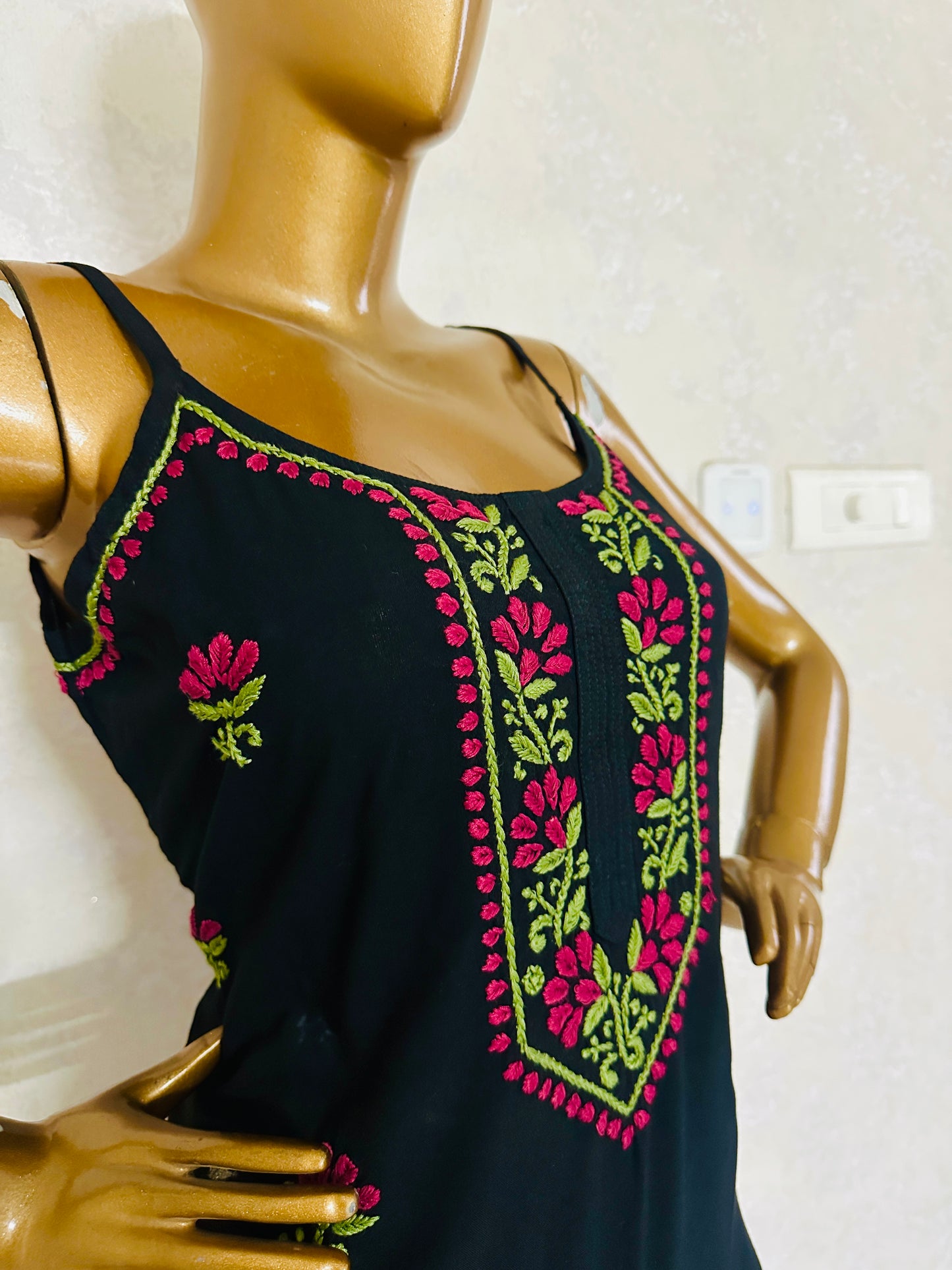 Not So Basic Black Chikankari Suit set
