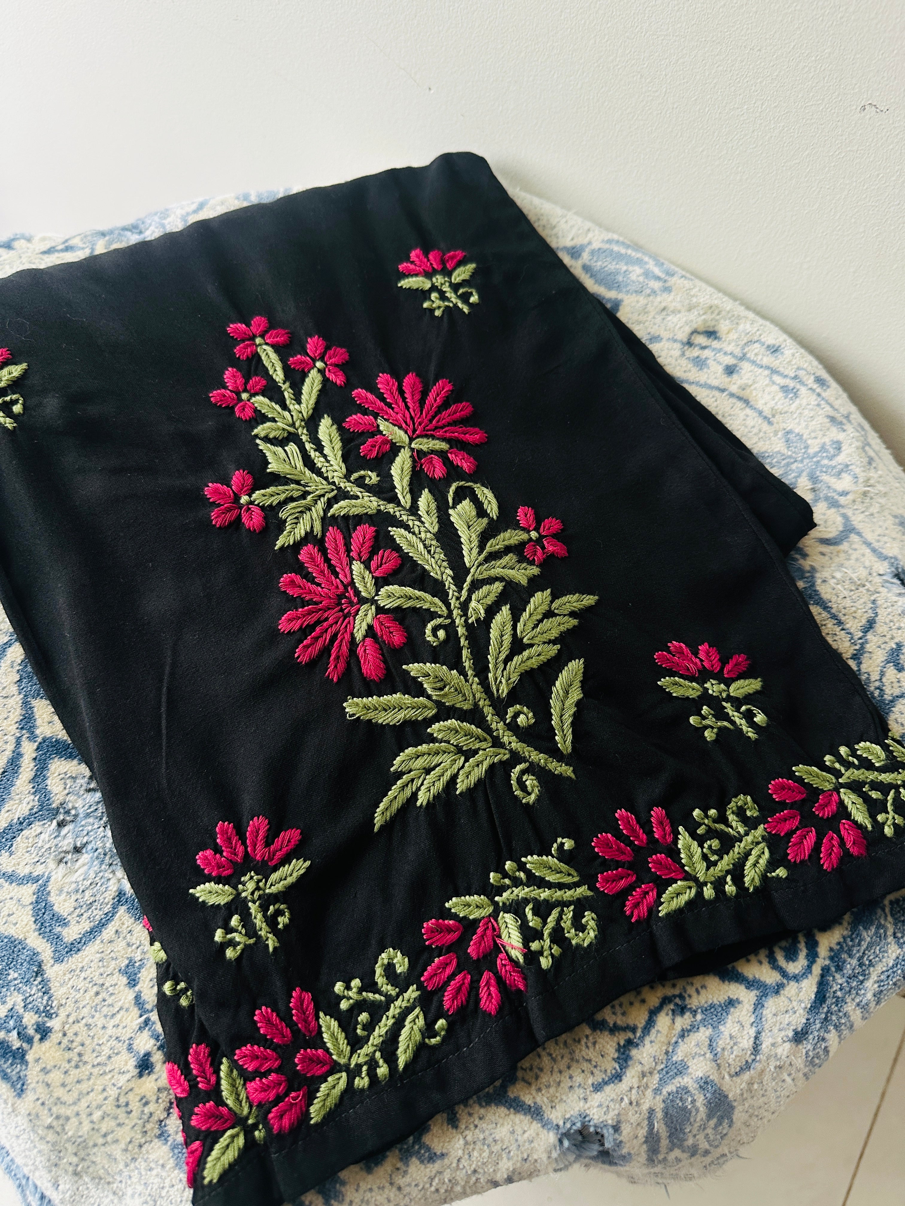 Not So Basic Black Chikankari Suit set