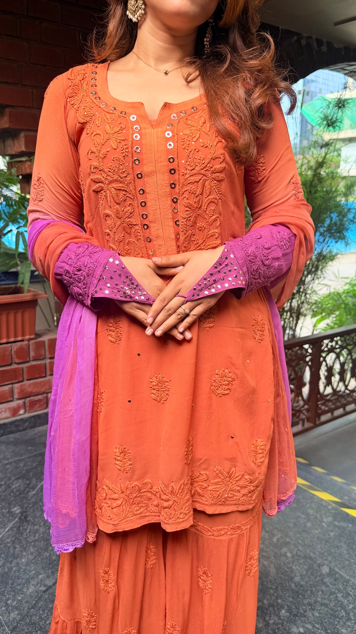 Jamuni Imarti Kamdani Layered Garara Set