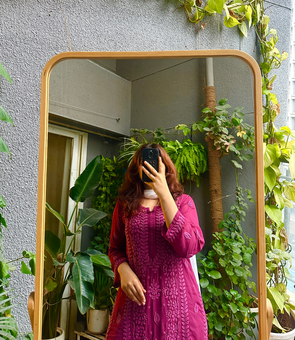 Ziva Viscose Chikankari Kurti
