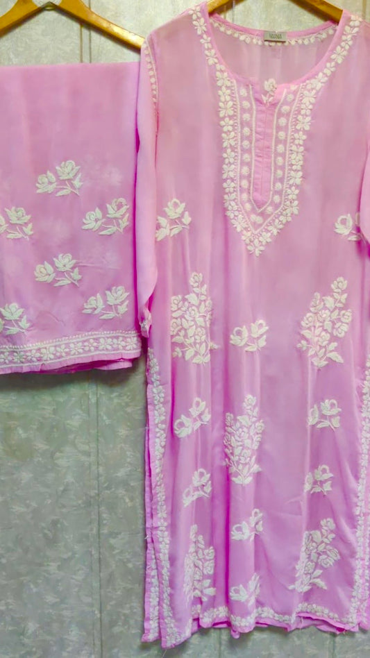 Handcrafted Chikankari Premium Buttery Soft Modal Cotton Set