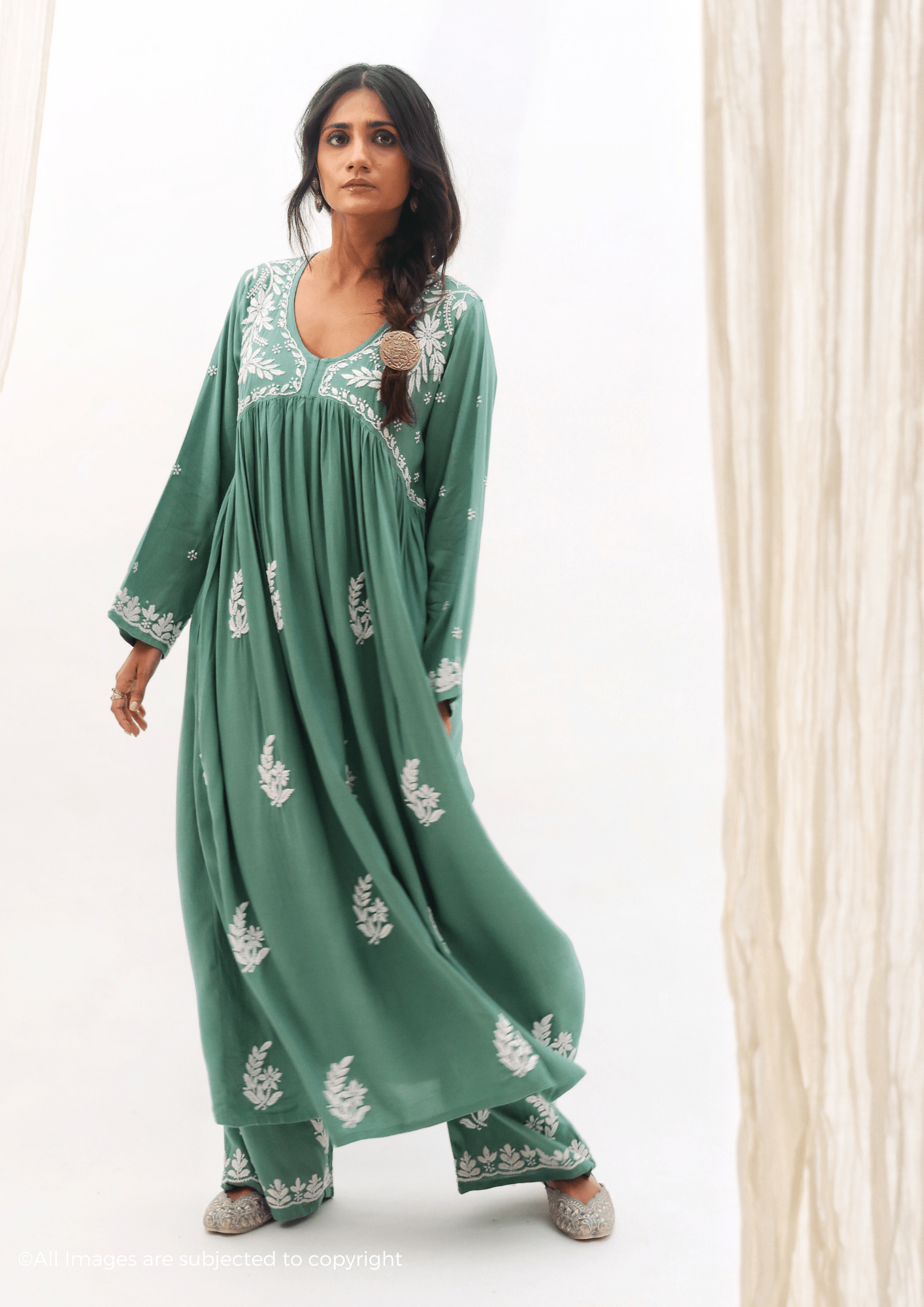 Heer Handcrafted Chikankari Suit Set