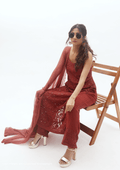 Diva Chikankari Mukaish Noodle Strap Suit Set
