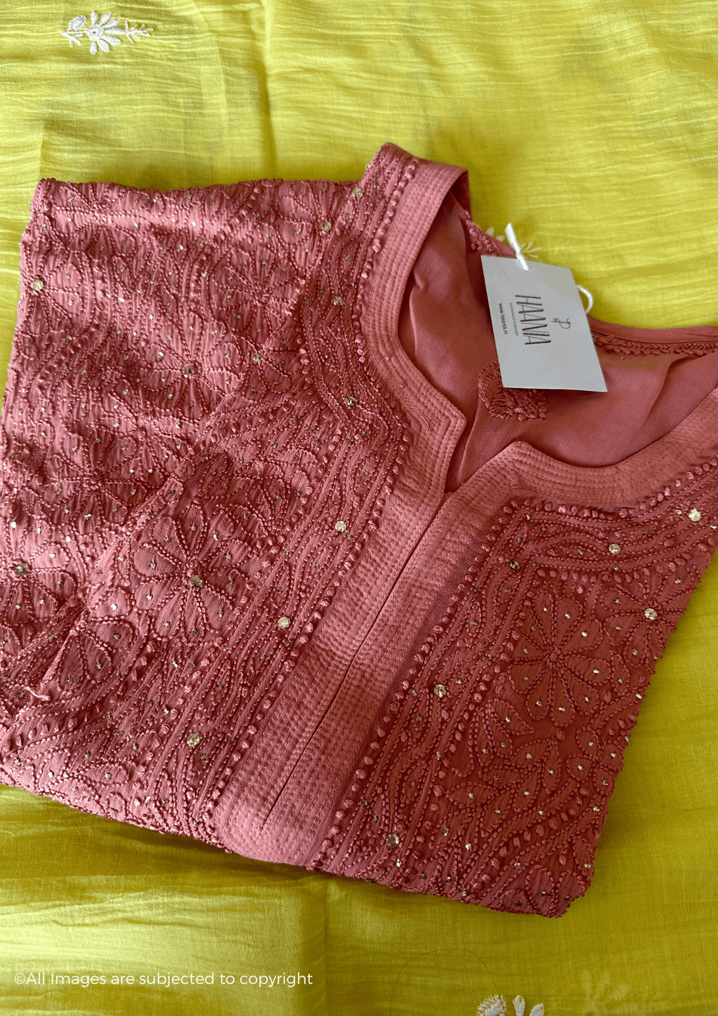 Full Jaal Viscose Chikankari Kurti