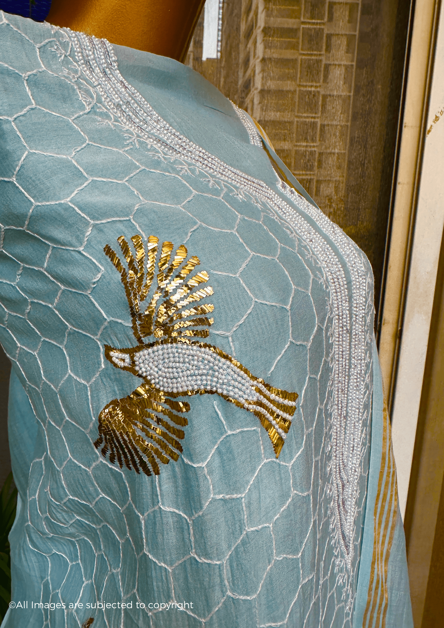 Bird of Paradise Handcrafted Chikankari Suit Set
