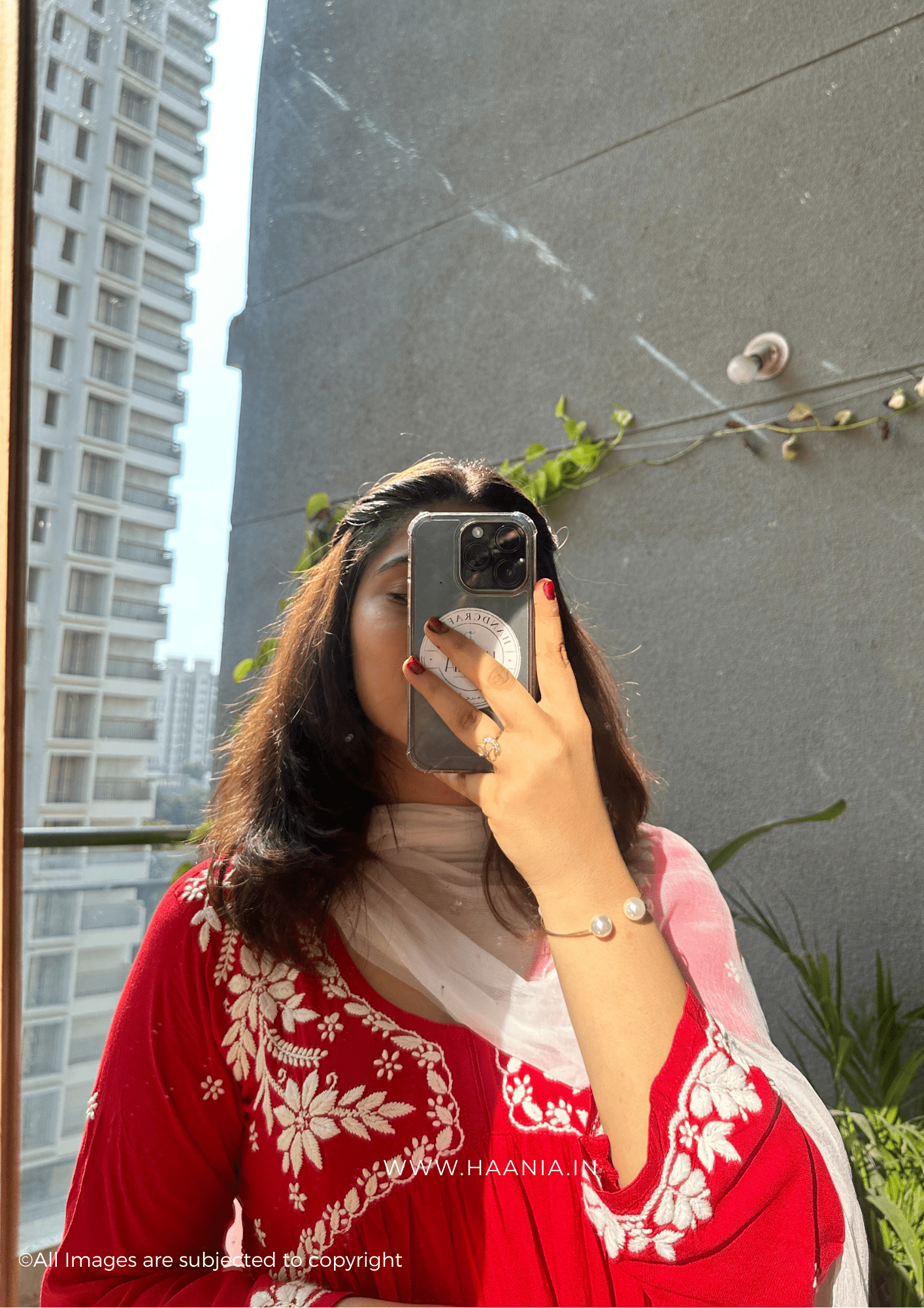 Farheen Modal Cotton Buttery Soft Chikankari A-line Kurta