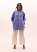 Rosella Handcrafted Chikankari Shirt