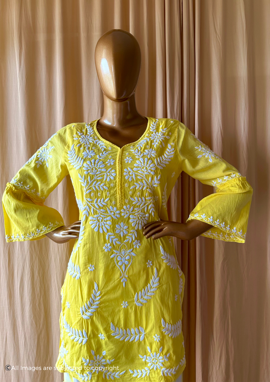 Mul Cotton Chikankari Garara set