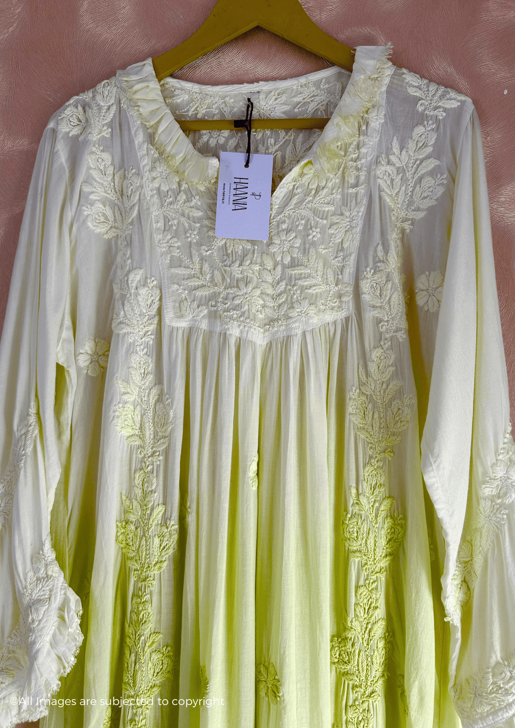 Zaina Chikankari Muslin Gown
